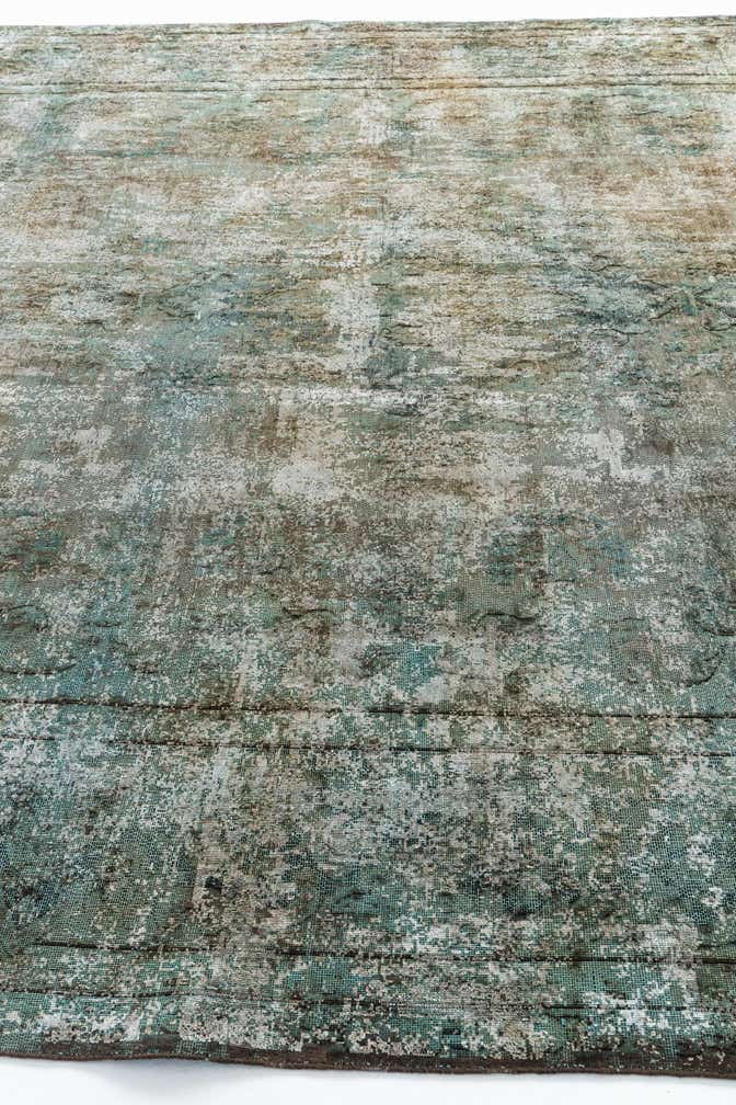 9' 7 x 12' 10 Hand Knotted Ultra Vintage Persian Wool Rug