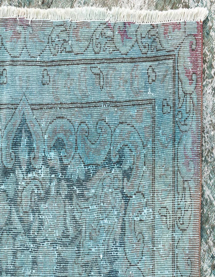 Detail image of 9' 7 x 12' 10  Hand Knotted Ultra Vintage Persian Wool Rug
