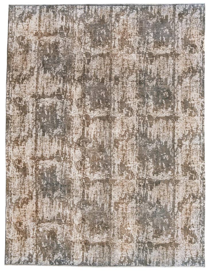 Detail image of 9' 3 x 12' 7 Hand Knotted Ultra Vintage Persian Wool Rug