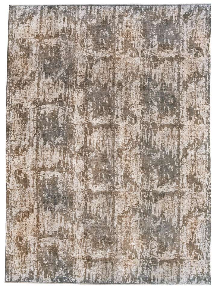9' 3 x 12' 7 Hand Knotted Ultra Vintage Persian Wool Rug