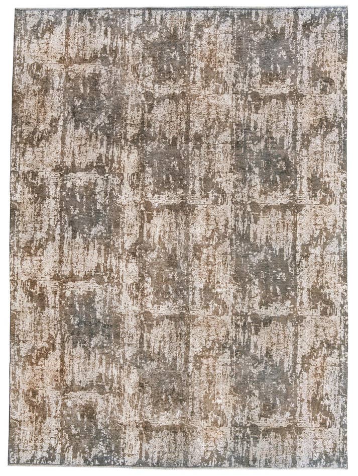 Detail image of 9' 3 x 12' 7 Hand Knotted Ultra Vintage Persian Wool Rug