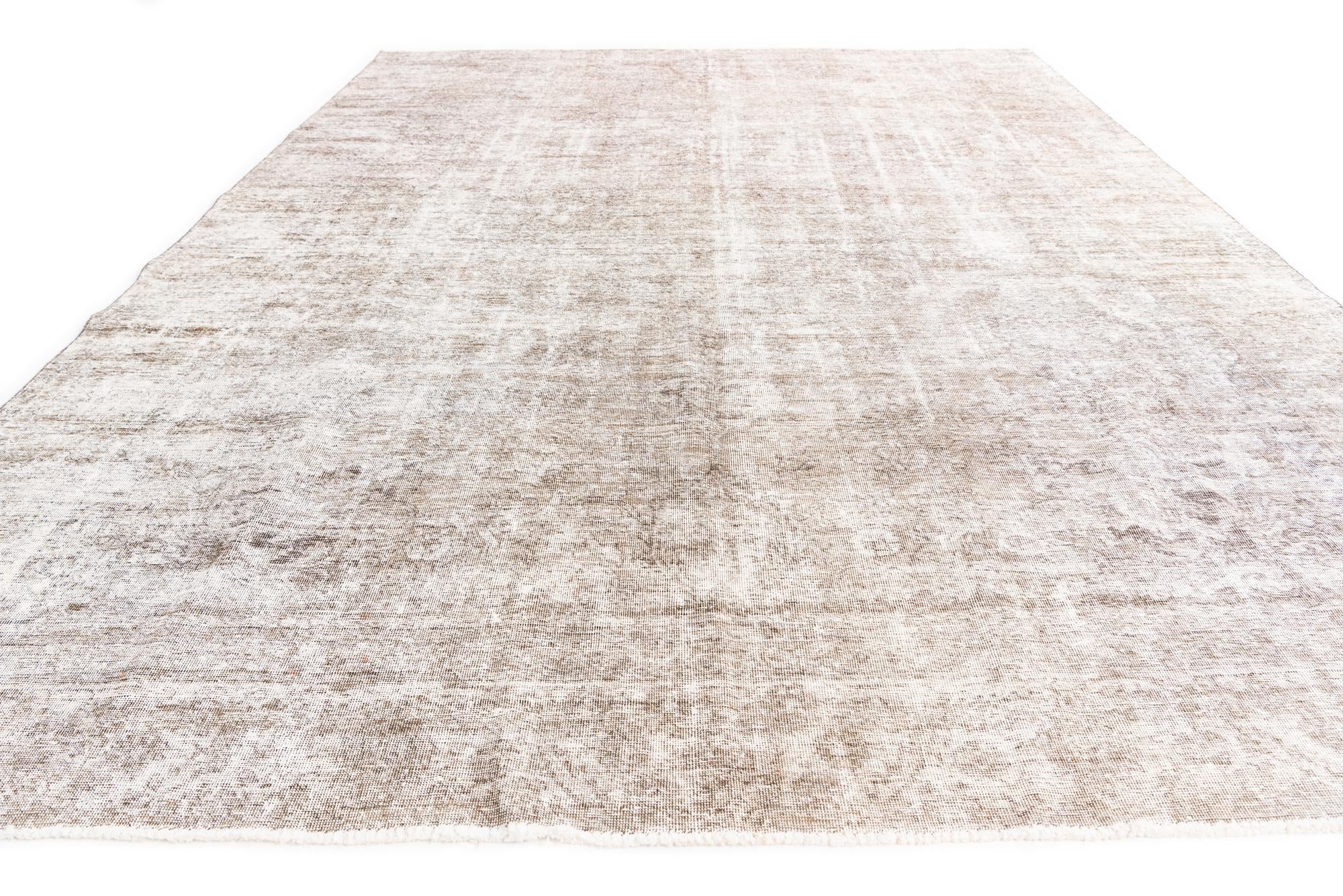 9' 2 x 12' 6 Hand Knotted Ultra Vintage Persian Wool Rug