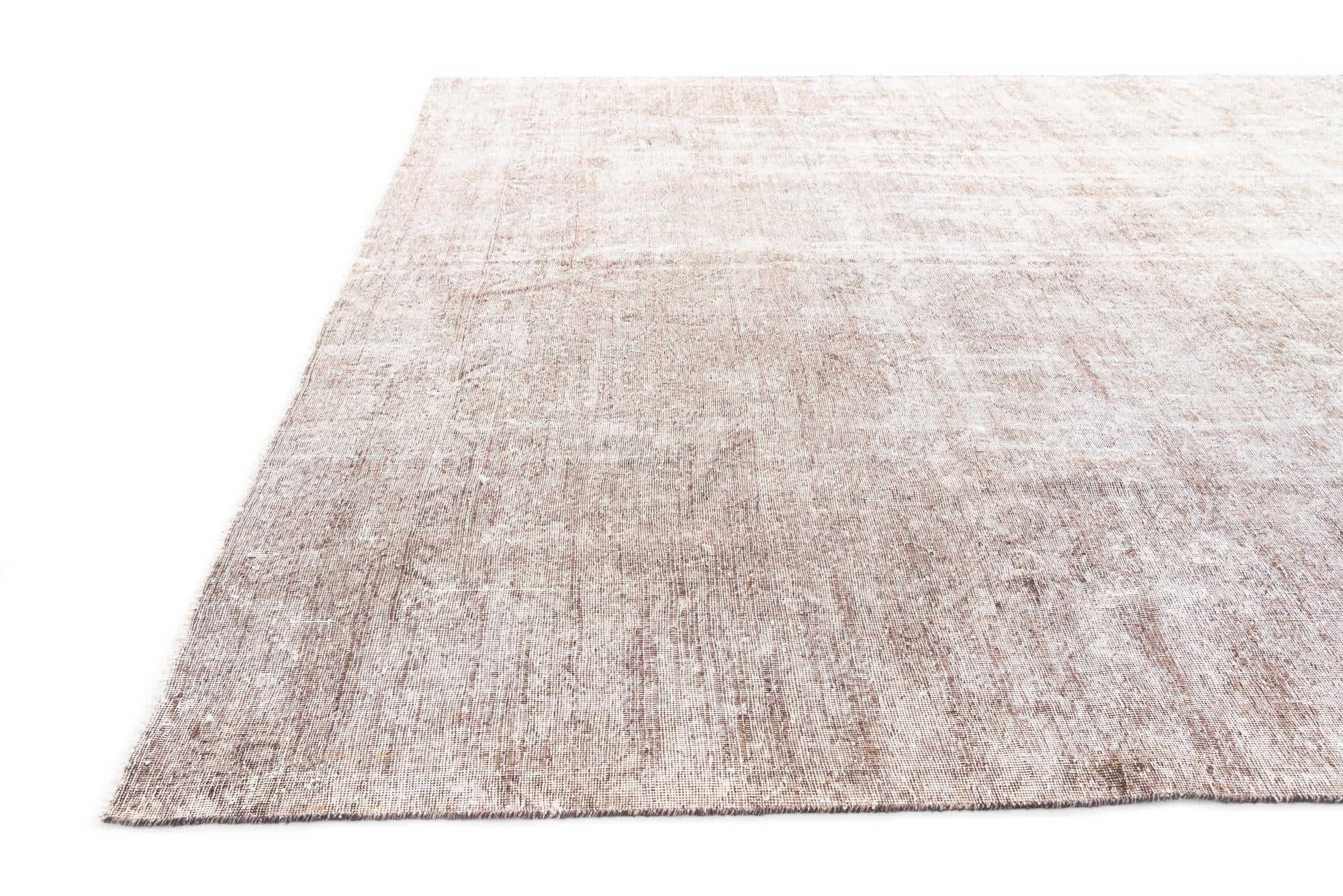 9' 2 x 12' 6 Hand Knotted Ultra Vintage Persian Wool Rug