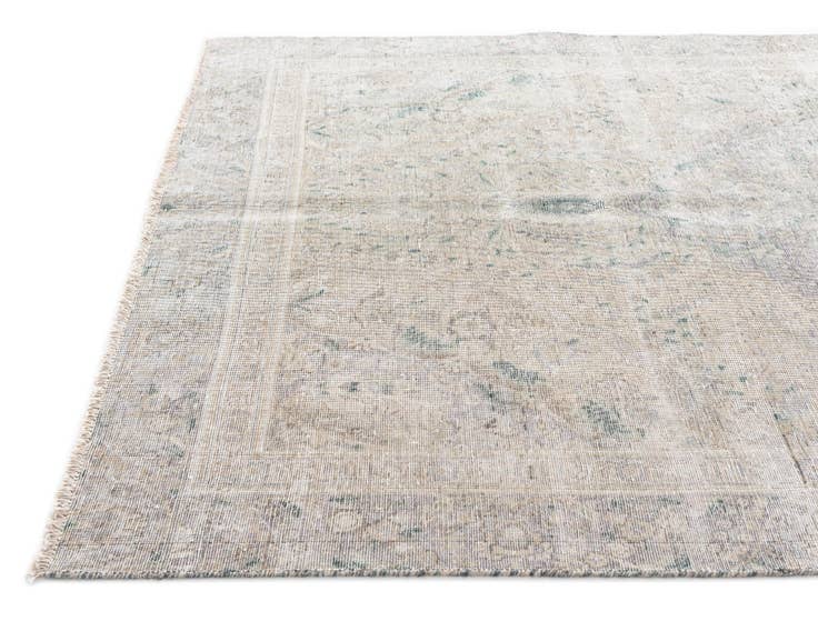 Detail image of 5' 9 x 8' 8 Hand Knotted Ultra Vintage Persian Wool Rug