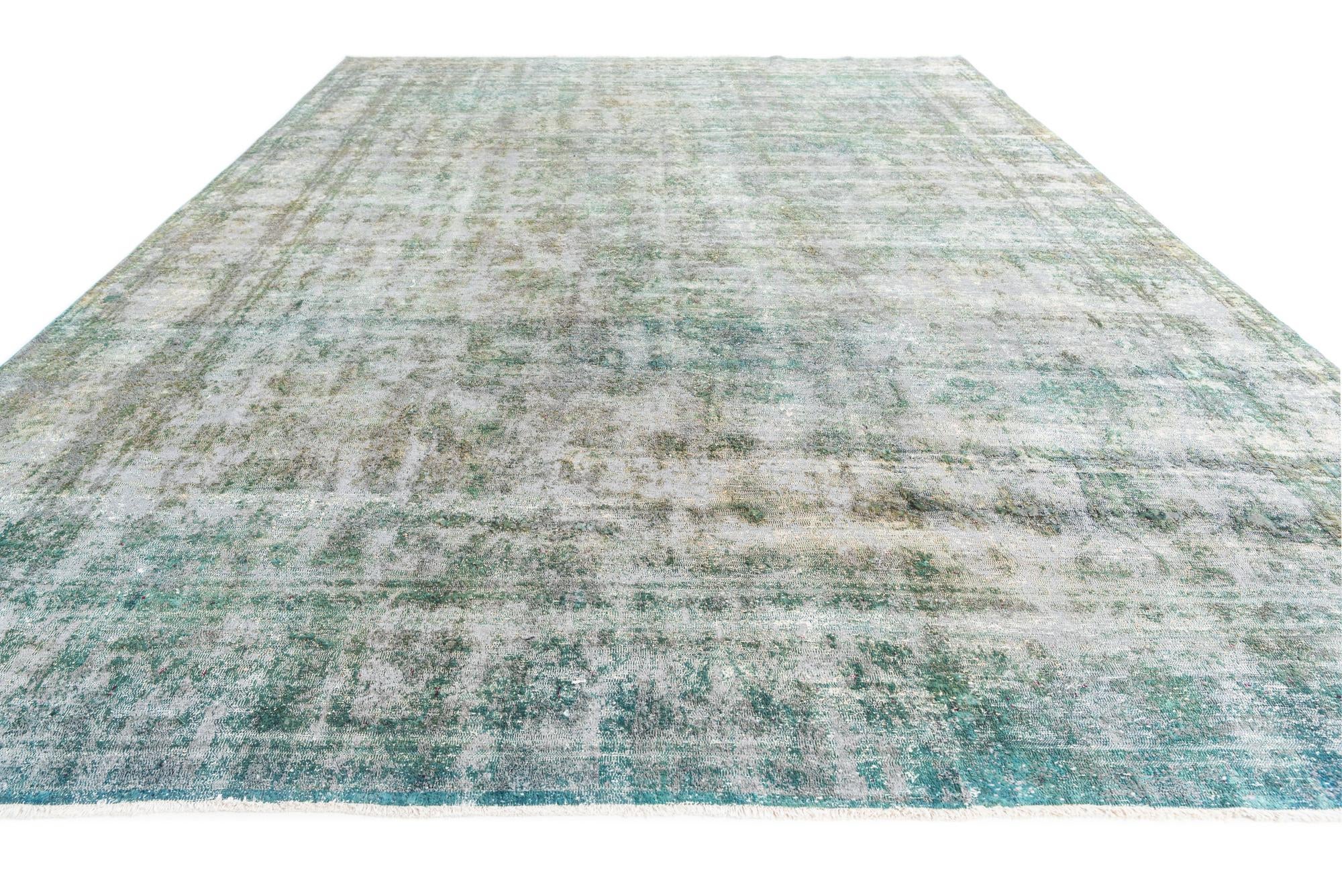 9' 6 x 13' 4 Hand Knotted Ultra Vintage Persian Wool Rug