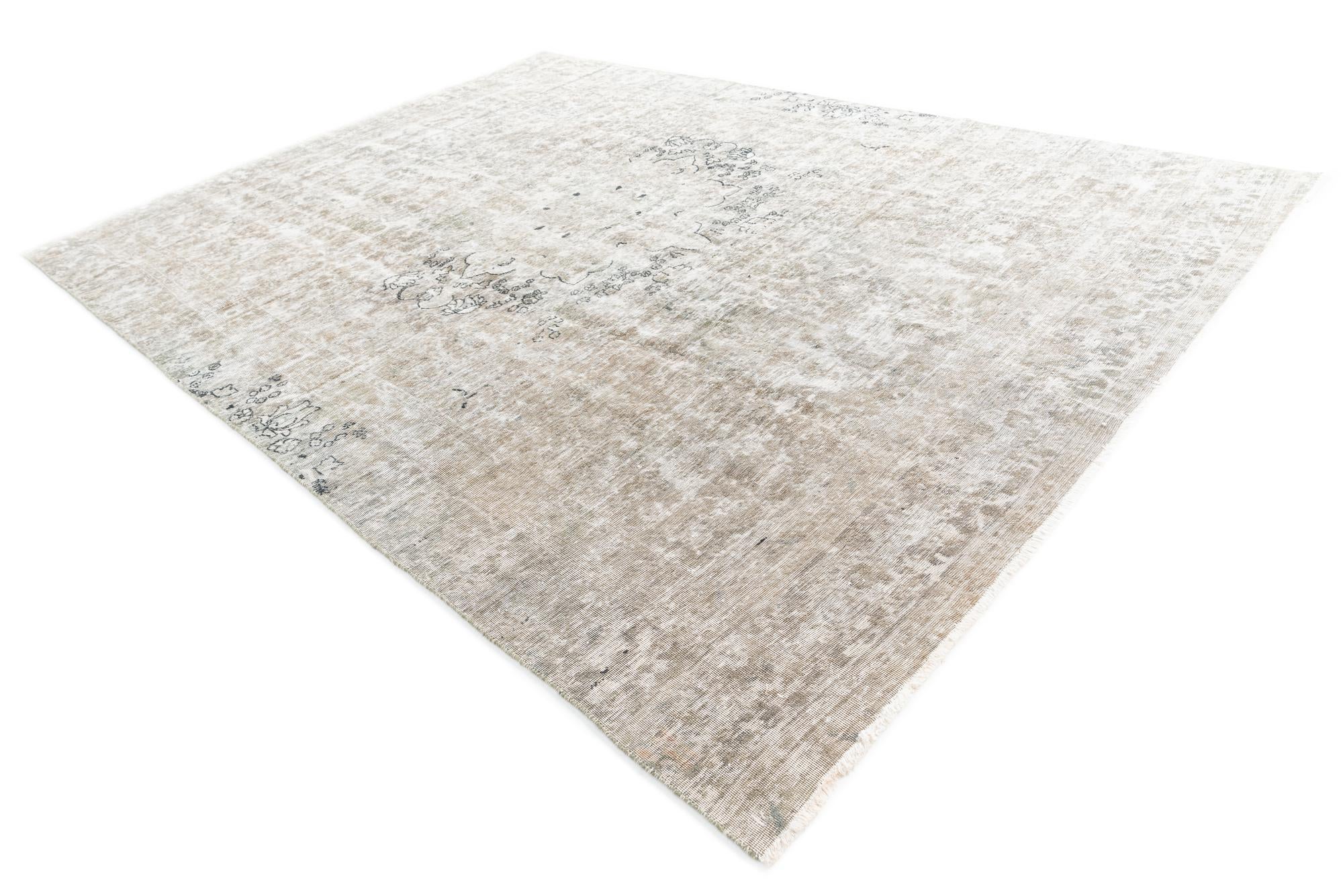 9' x 12' 1 Hand Knotted Ultra Vintage Persian Wool Rug