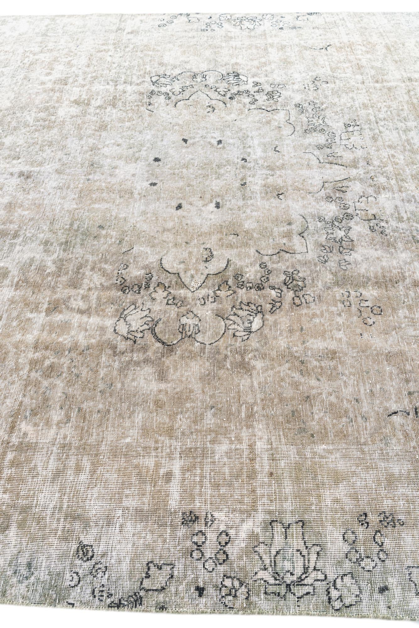 9' x 12' 1 Hand Knotted Ultra Vintage Persian Wool Rug