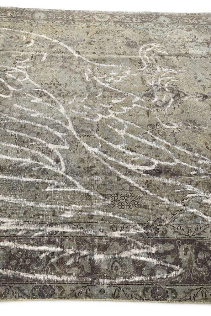 8' 1 x 11' Hand Knotted Ultra Vintage Persian Wool Rug