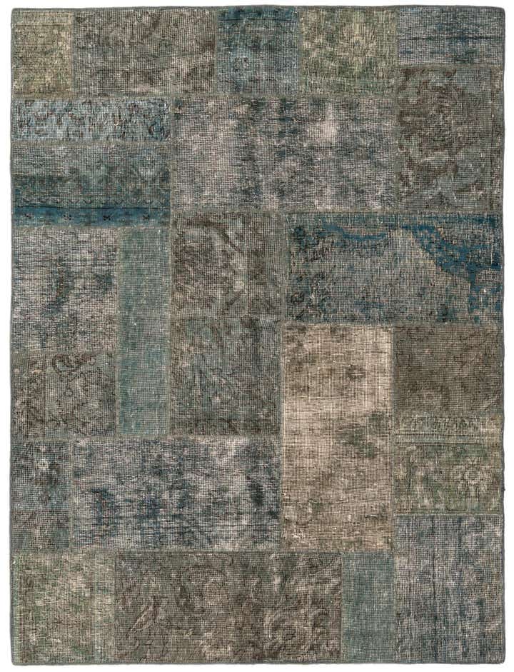 5' x 6' 8 Hand Knotted Ultra Vintage Persian Wool Rug