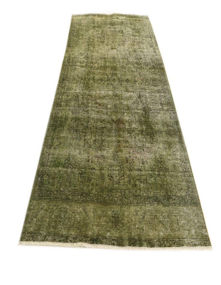 Detail image of 5' 2 x 9' 10  Hand Knotted Ultra Vintage Persian Wool Rug