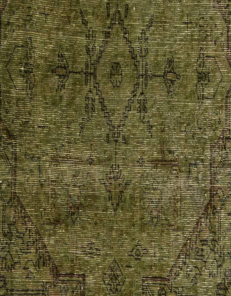 Detail image of 5' 2 x 9' 10  Hand Knotted Ultra Vintage Persian Wool Rug