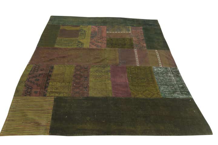 5' 10 x 8' 1 Hand Knotted Ultra Vintage Persian Wool Rug