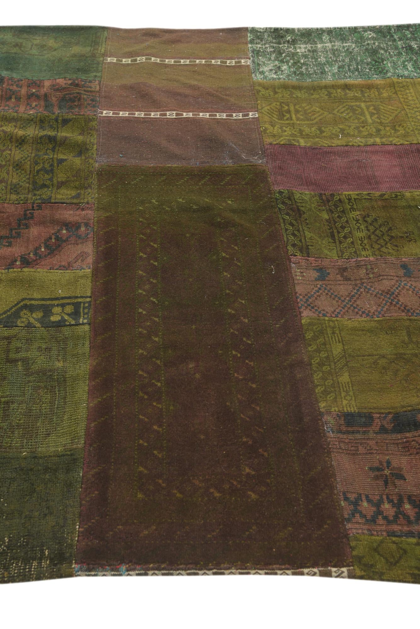 5' 10 x 8' 1 Hand Knotted Ultra Vintage Persian Wool Rug