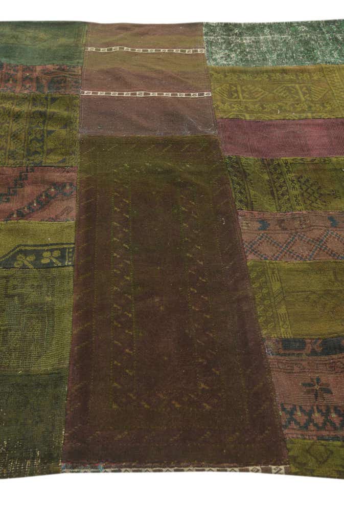 5' 10 x 8' 1 Hand Knotted Ultra Vintage Persian Wool Rug
