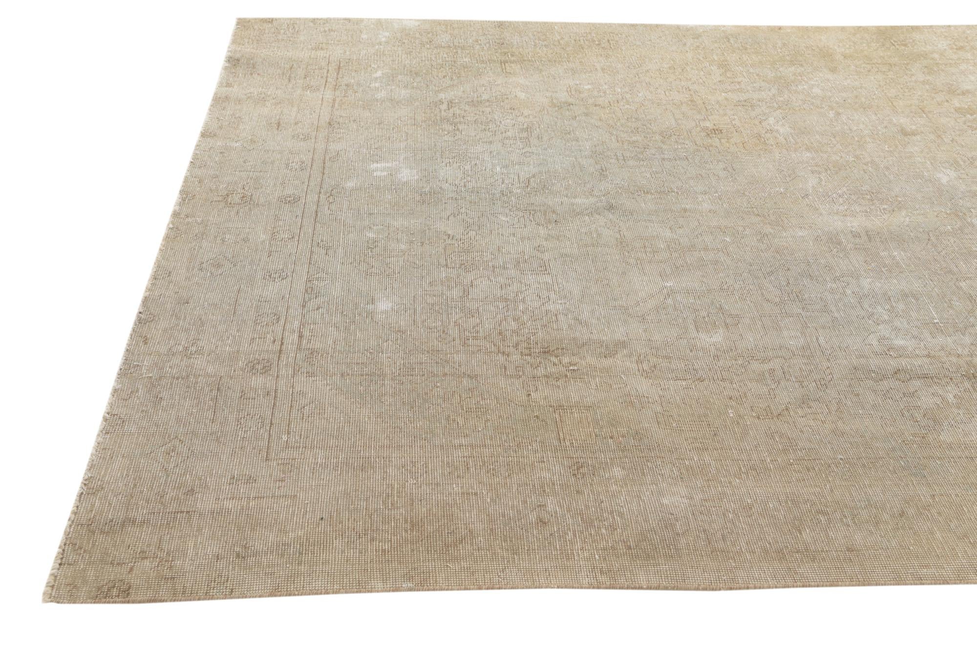 7' 5 x 11' Hand Knotted Ultra Vintage Persian Wool Rug