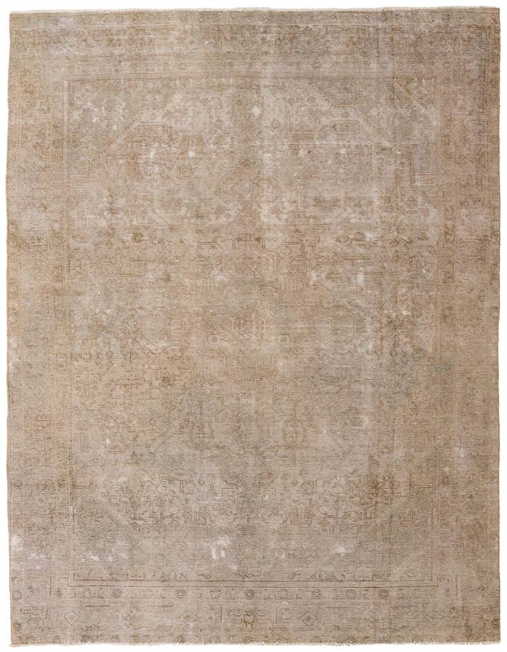 Detail image of 7' 5 x 11' Hand Knotted Ultra Vintage Persian Wool Rug