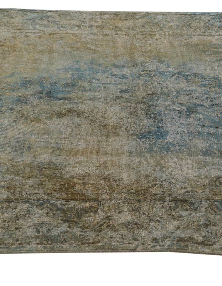 Detail image of 4' 10 x 7' 5  Hand Knotted Ultra Vintage Persian Wool Rug