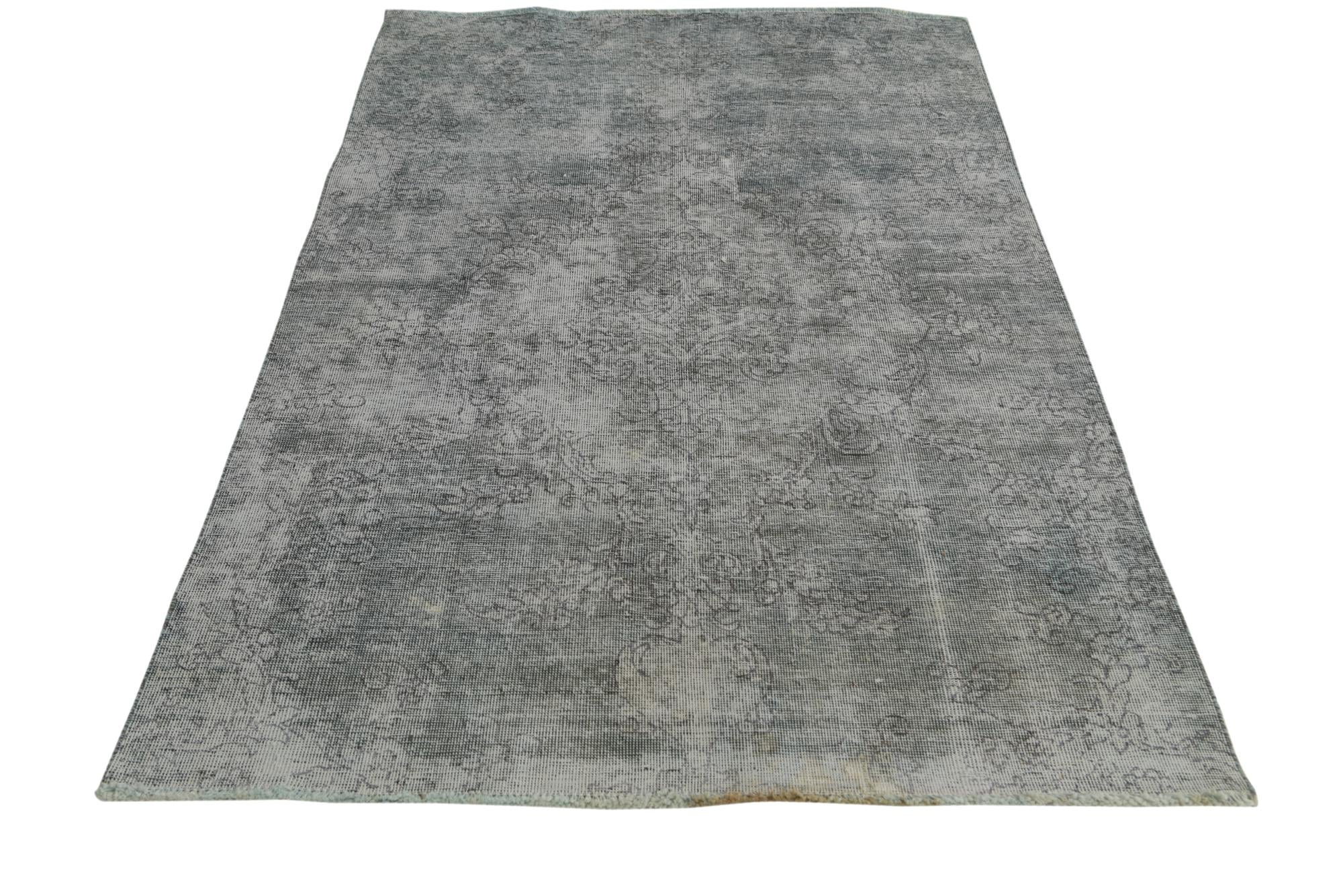 4' 1 x 6' 7 Hand Knotted Ultra Vintage Persian Wool Rug