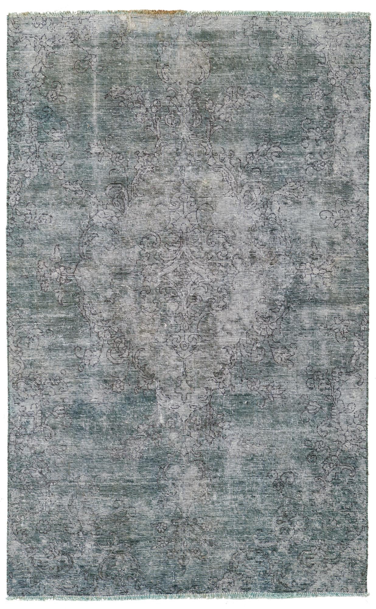 4' 1 x 6' 7 Hand Knotted Ultra Vintage Persian Wool Rug