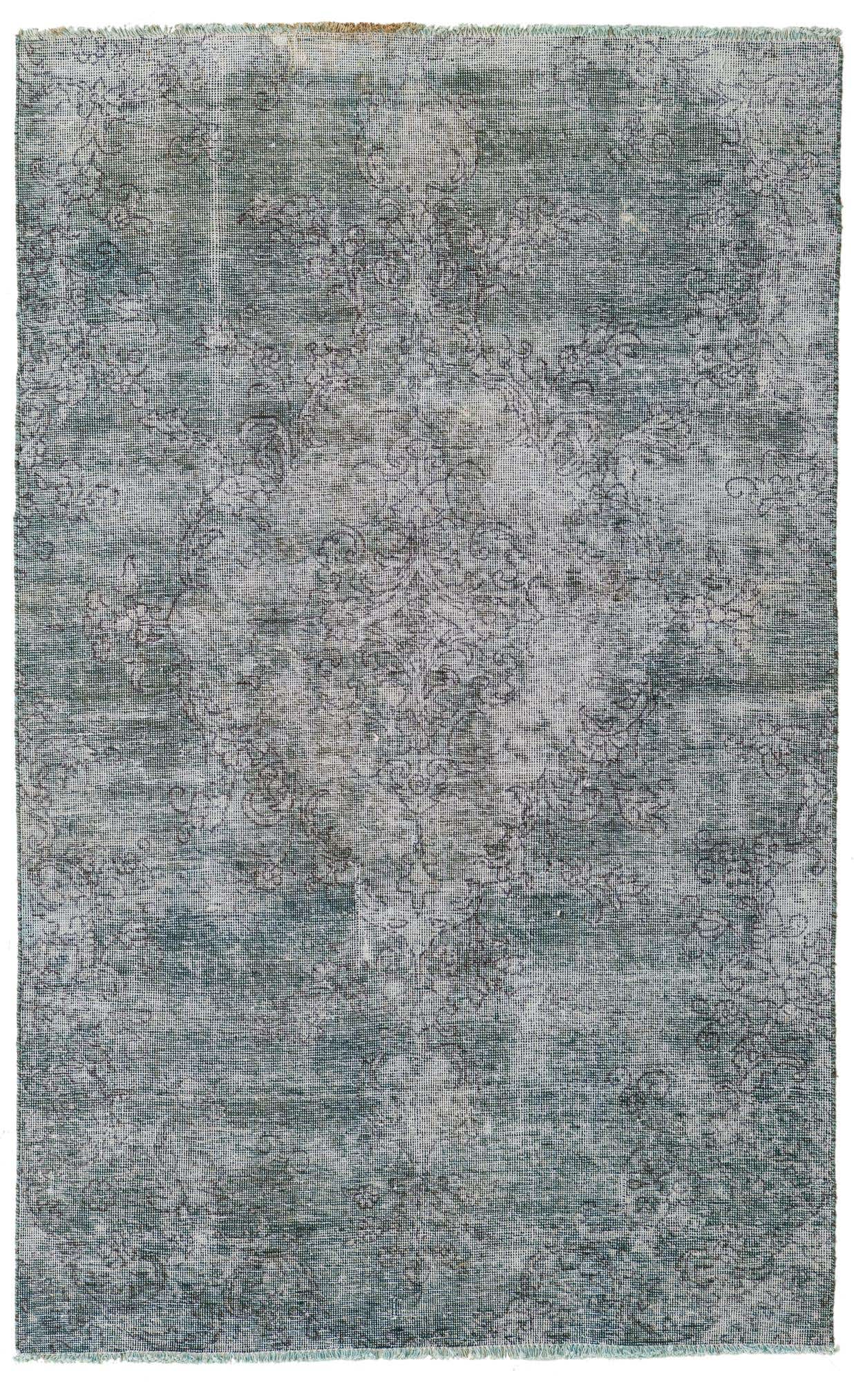4' 1 x 6' 7 Hand Knotted Ultra Vintage Persian Wool Rug