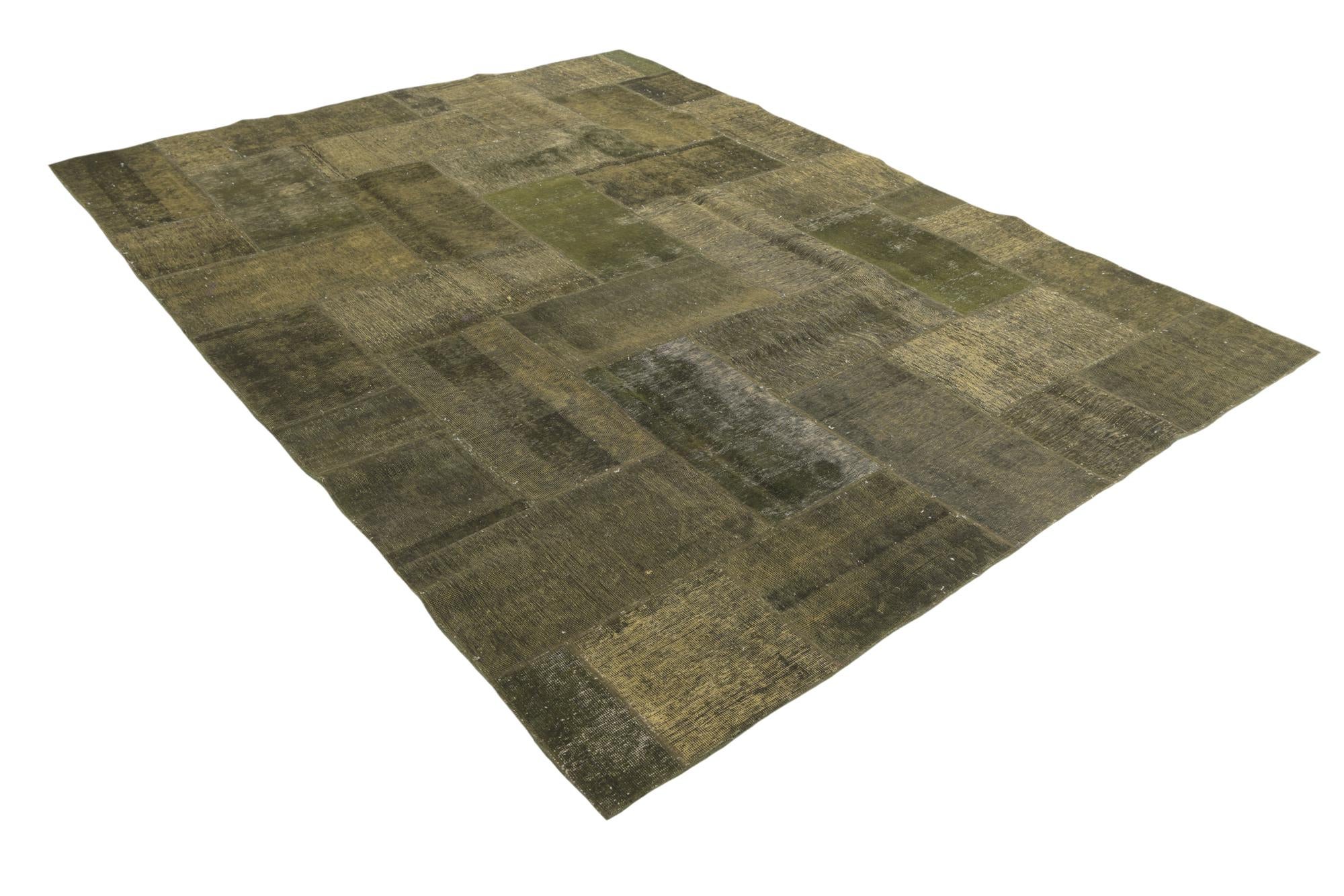 8' x 10' 4 Hand Knotted Ultra Vintage Persian Wool Rug