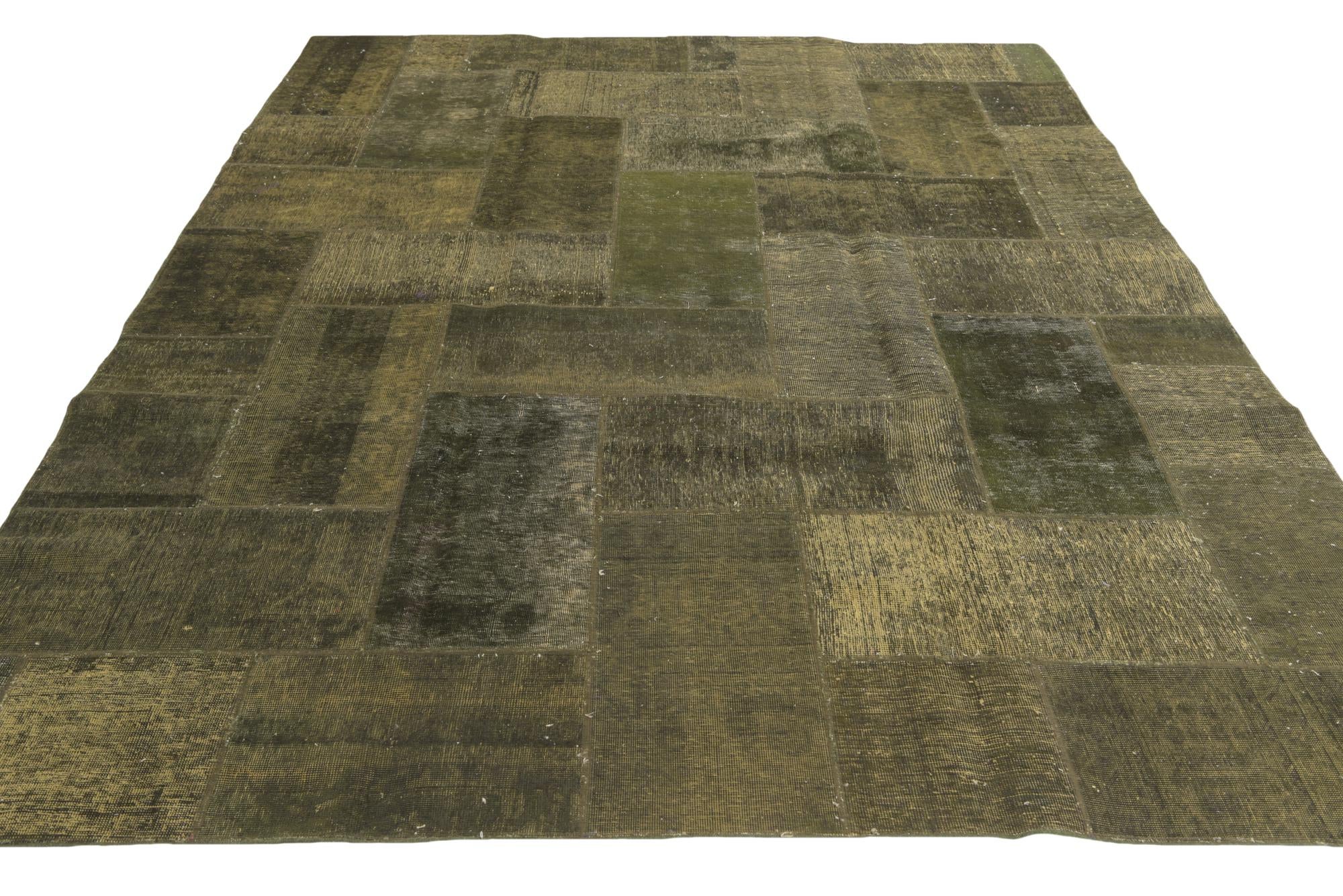 8' x 10' 4 Hand Knotted Ultra Vintage Persian Wool Rug