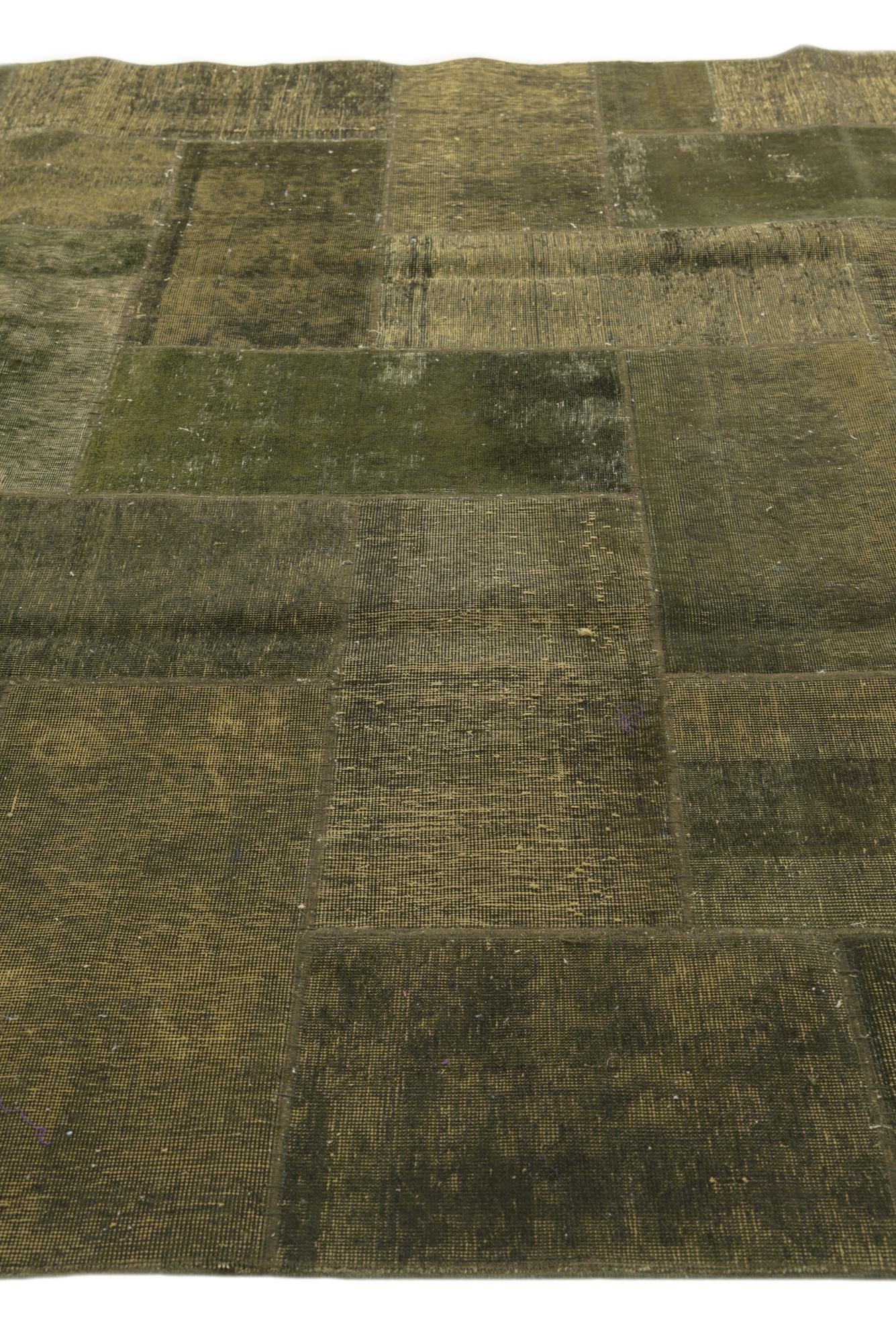8' x 10' 4 Hand Knotted Ultra Vintage Persian Wool Rug