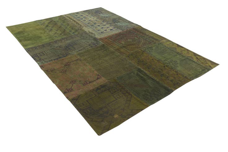 Detail image of 5' 10 x 8' 2 Hand Knotted Ultra Vintage Persian Wool Rug