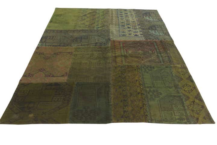 5' 10 x 8' 2 Hand Knotted Ultra Vintage Persian Wool Rug