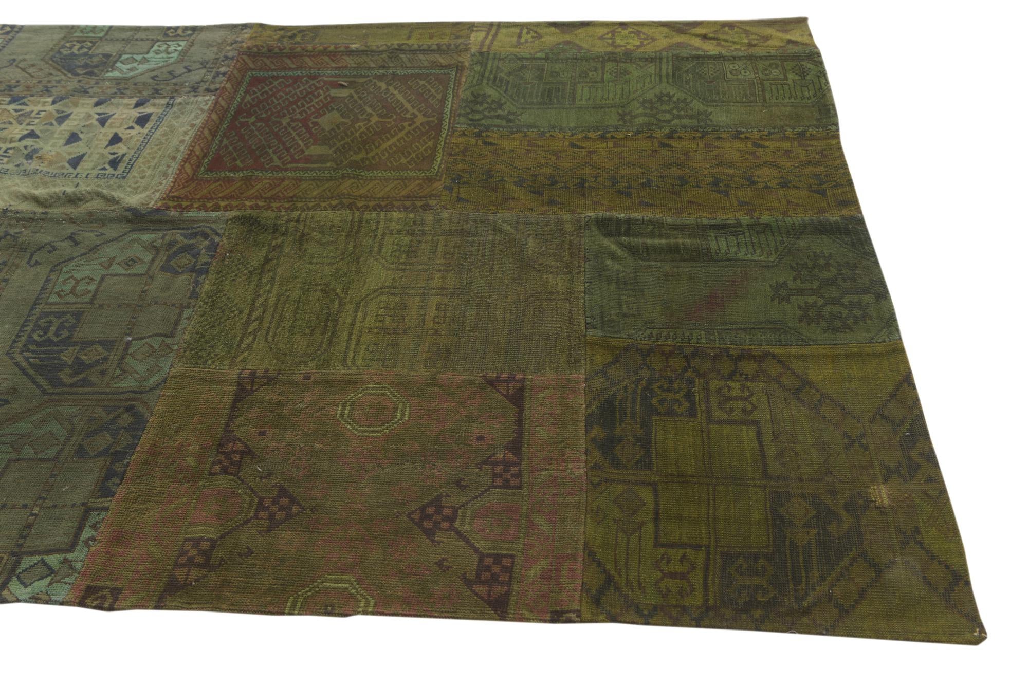5' 10 x 8' 2 Hand Knotted Ultra Vintage Persian Wool Rug