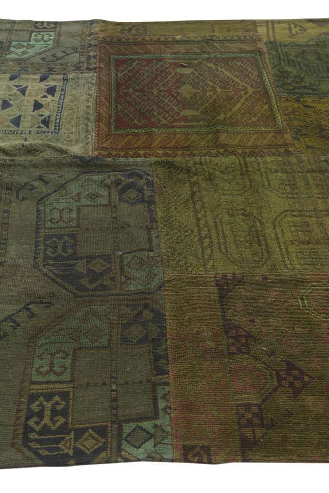 5' 10 x 8' 2 Hand Knotted Ultra Vintage Persian Wool Rug