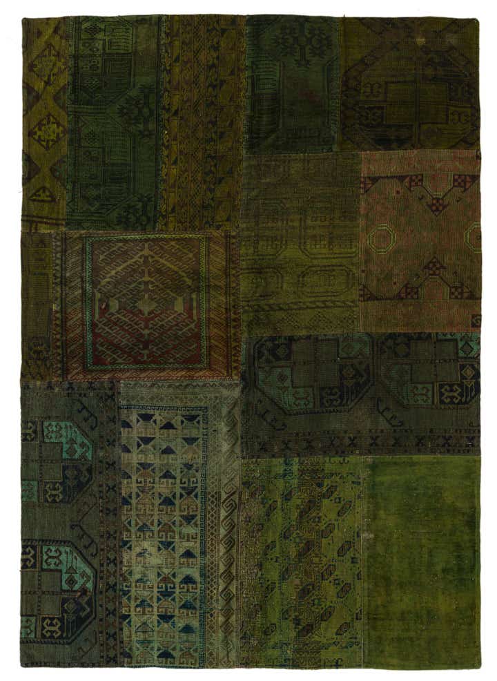 5' 10 x 8' 2 Hand Knotted Ultra Vintage Persian Wool Rug
