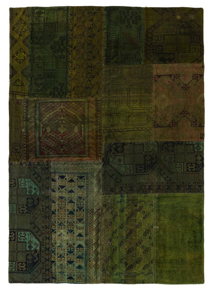 Detail image of 5' 10 x 8' 2 Hand Knotted Ultra Vintage Persian Wool Rug