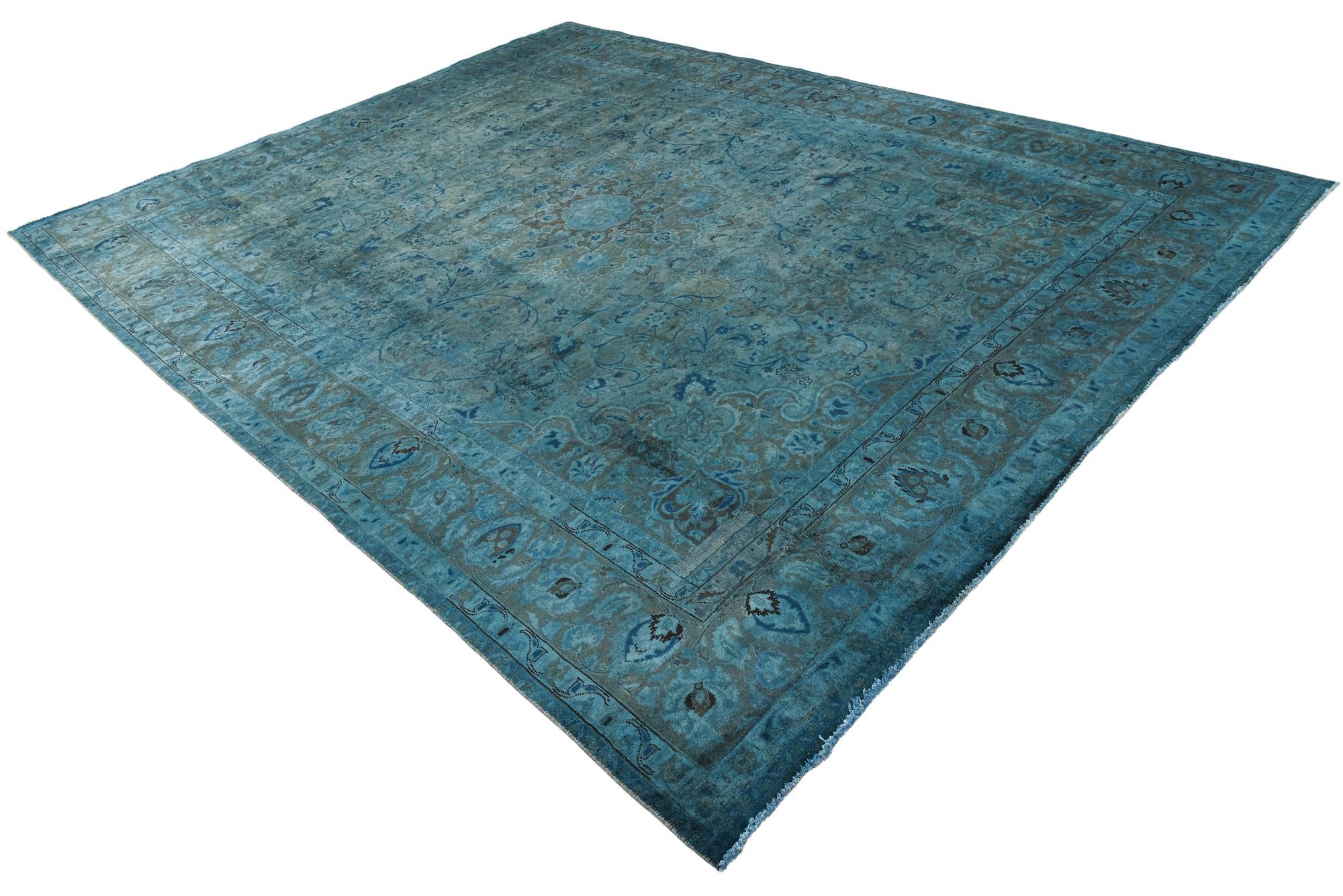 9' 7 x 12' 3 Hand Knotted Ultra Vintage Persian Wool Rug