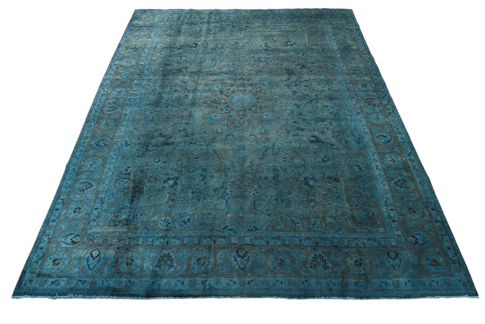 9' 7 x 12' 3 Hand Knotted Ultra Vintage Persian Wool Rug