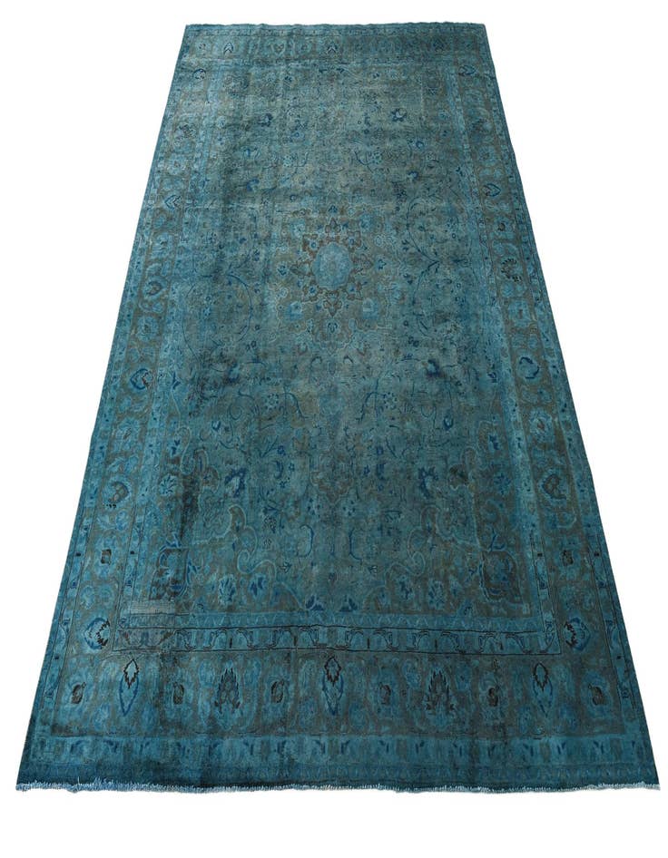 Detail image of 9' 7 x 12' 3  Hand Knotted Ultra Vintage Persian Wool Rug