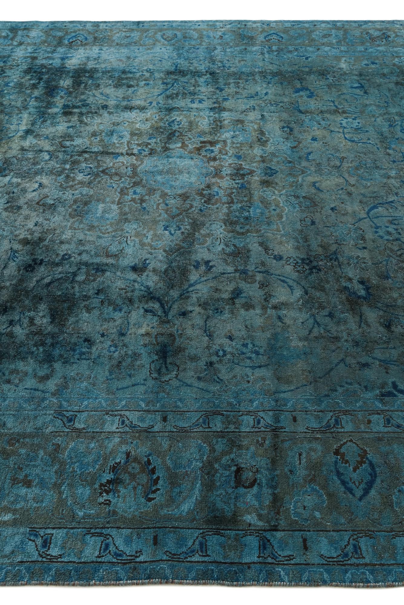 9' 7 x 12' 3 Hand Knotted Ultra Vintage Persian Wool Rug