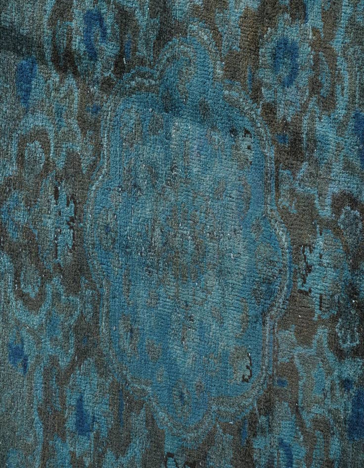 Detail image of 9' 7 x 12' 3  Hand Knotted Ultra Vintage Persian Wool Rug