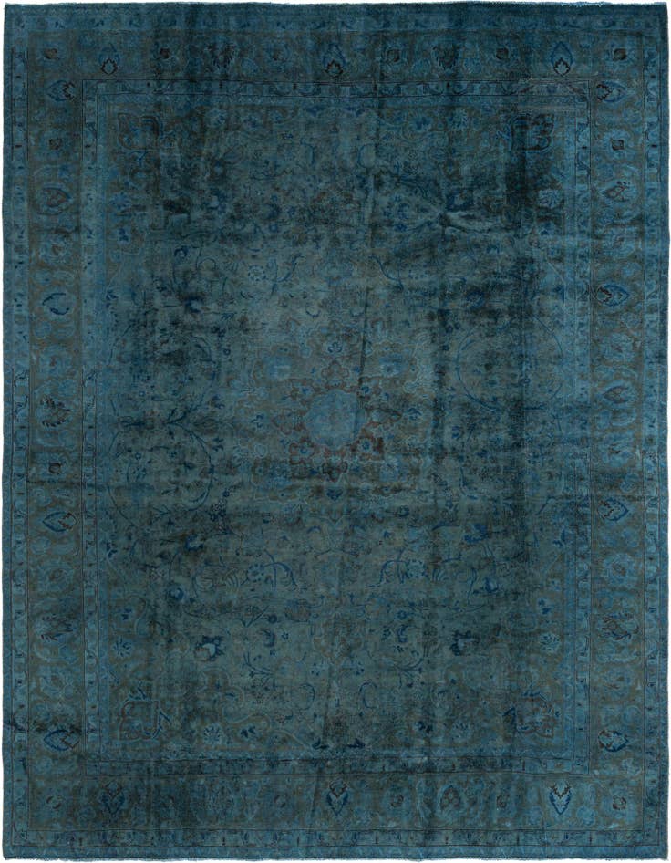 Detail image of 9' 7 x 12' 3 Hand Knotted Ultra Vintage Persian Wool Rug