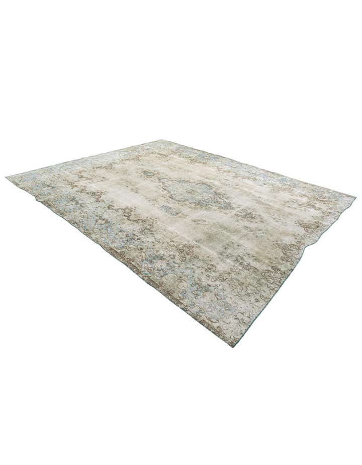 9' 9 x 11' 9 Hand Knotted Ultra Vintage Persian Wool Rug