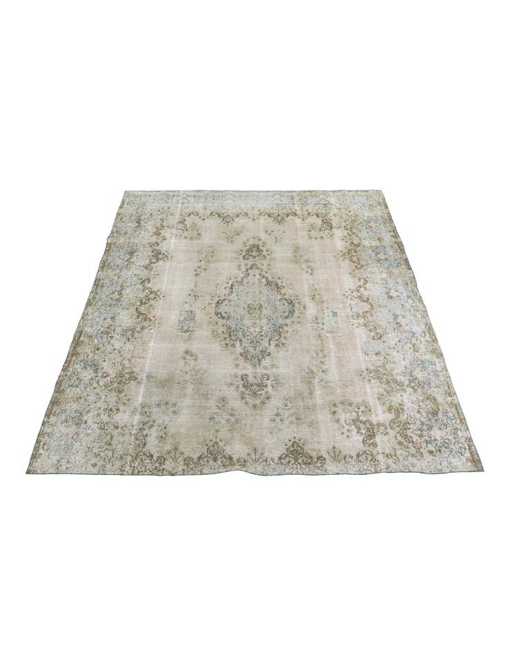 Detail image of 9' 9 x 11' 9  Hand Knotted Ultra Vintage Persian Wool Rug