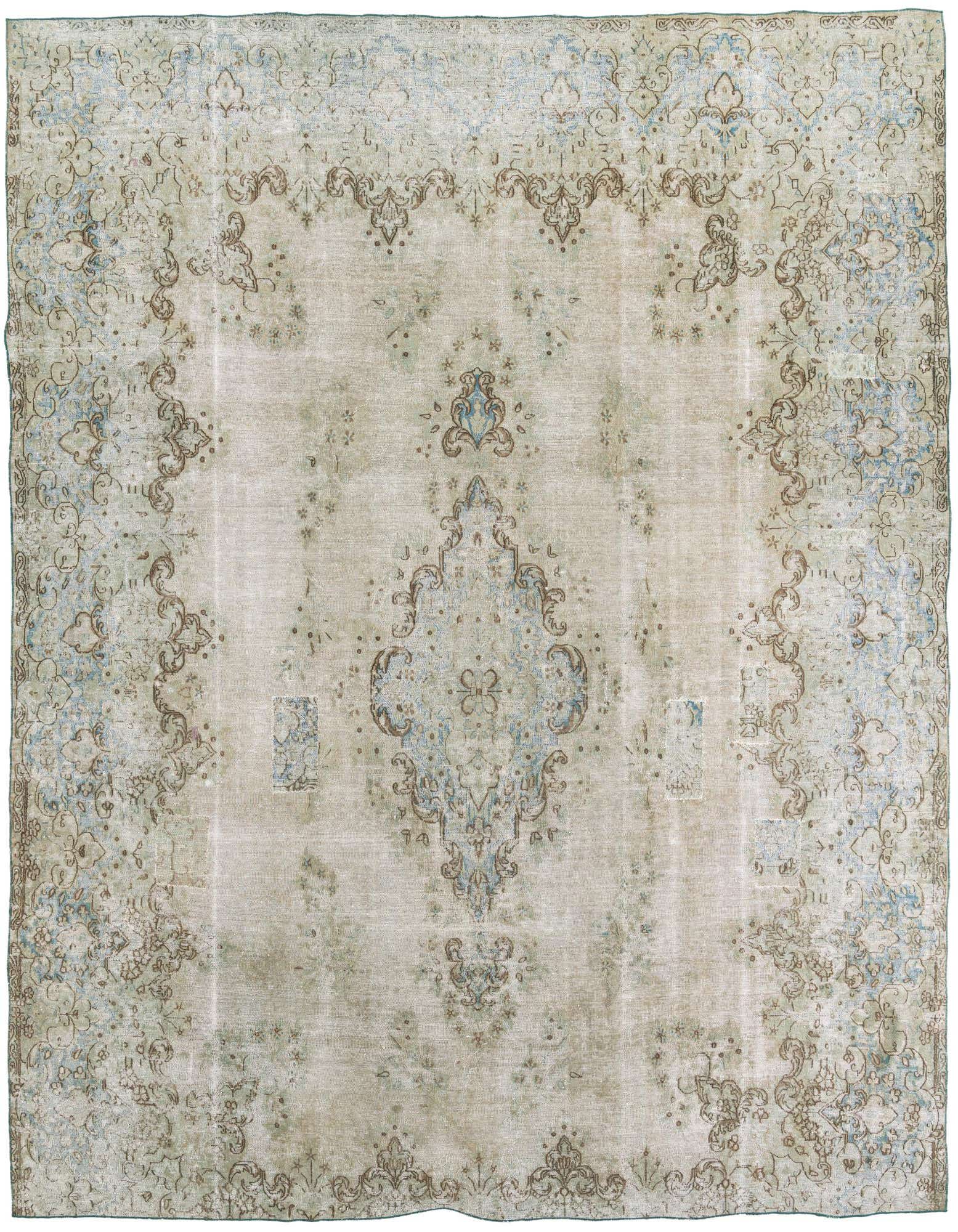 Primary image 9' 9 x 11' 9  Hand Knotted Ultra Vintage Persian Wool Rug