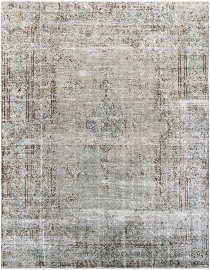 Detail image of 8' 7 x 13' 3 Hand Knotted Ultra Vintage Persian Wool Rug