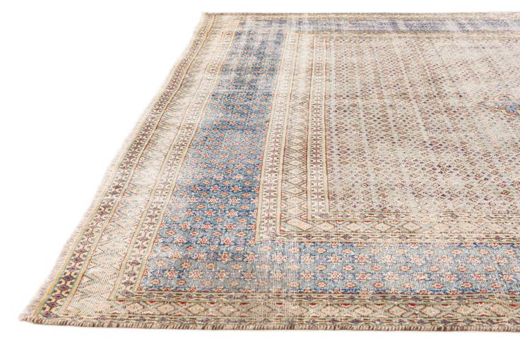 Detail image of 7' 8 x 10' 4 Hand Knotted Ultra Vintage Persian Wool Rug