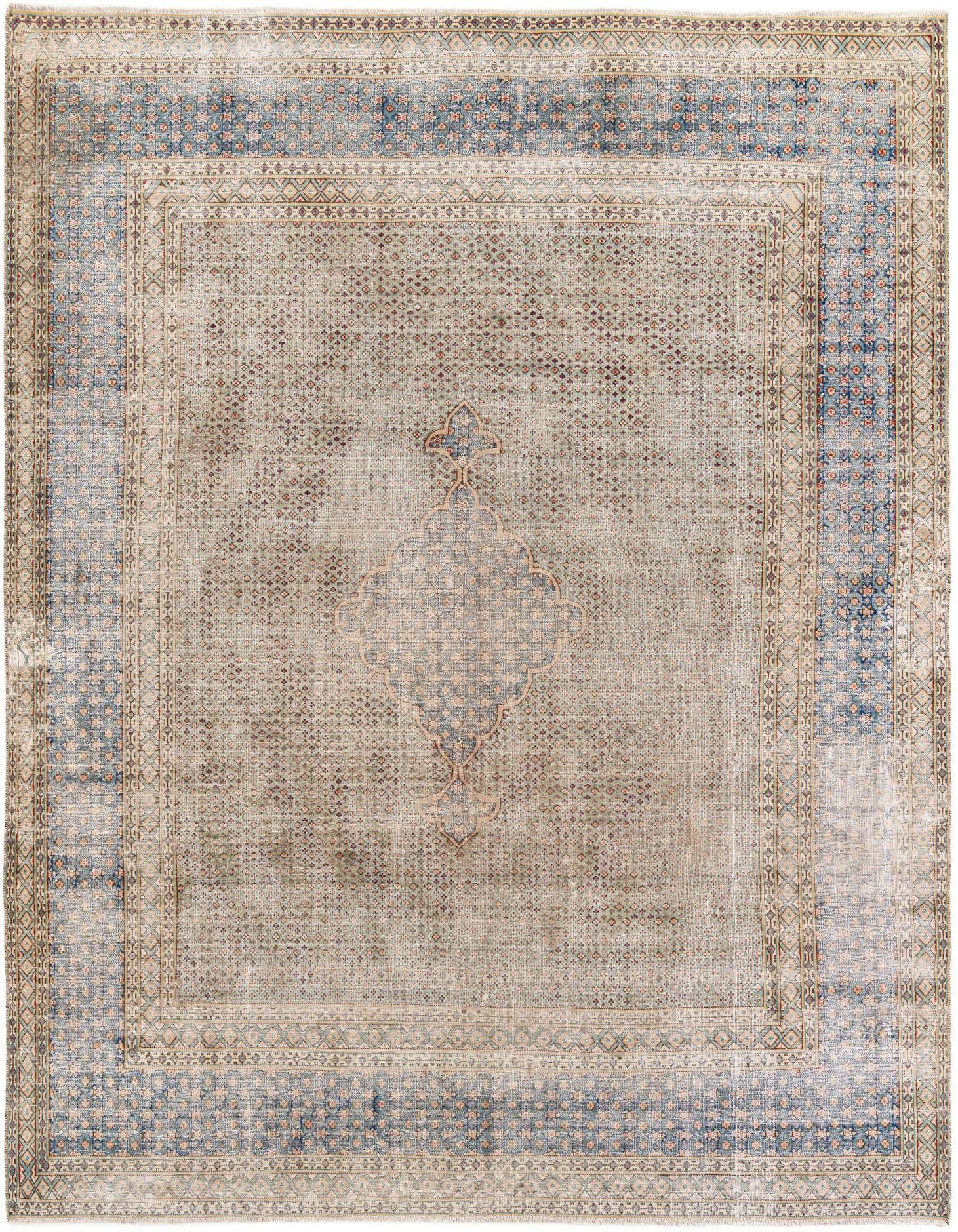 Primary image 7' 8 x 10' 4  Hand Knotted Ultra Vintage Persian Wool Rug