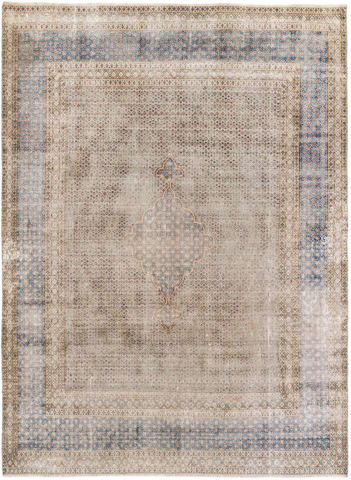 7' 8 x 10' 4 Hand Knotted Ultra Vintage Persian Wool Rug