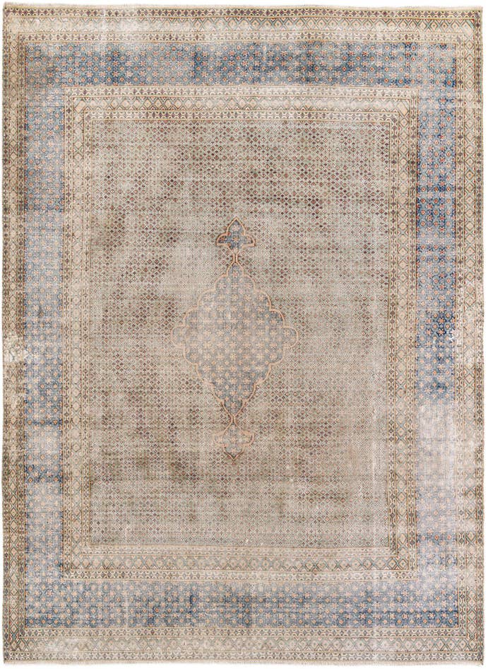 Detail image of 7' 8 x 10' 4 Hand Knotted Ultra Vintage Persian Wool Rug