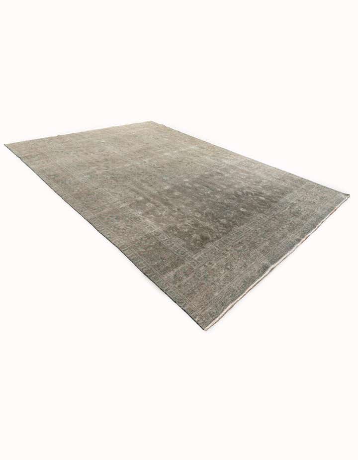 9' 1 x 13' Hand Knotted Ultra Vintage Persian Wool Rug