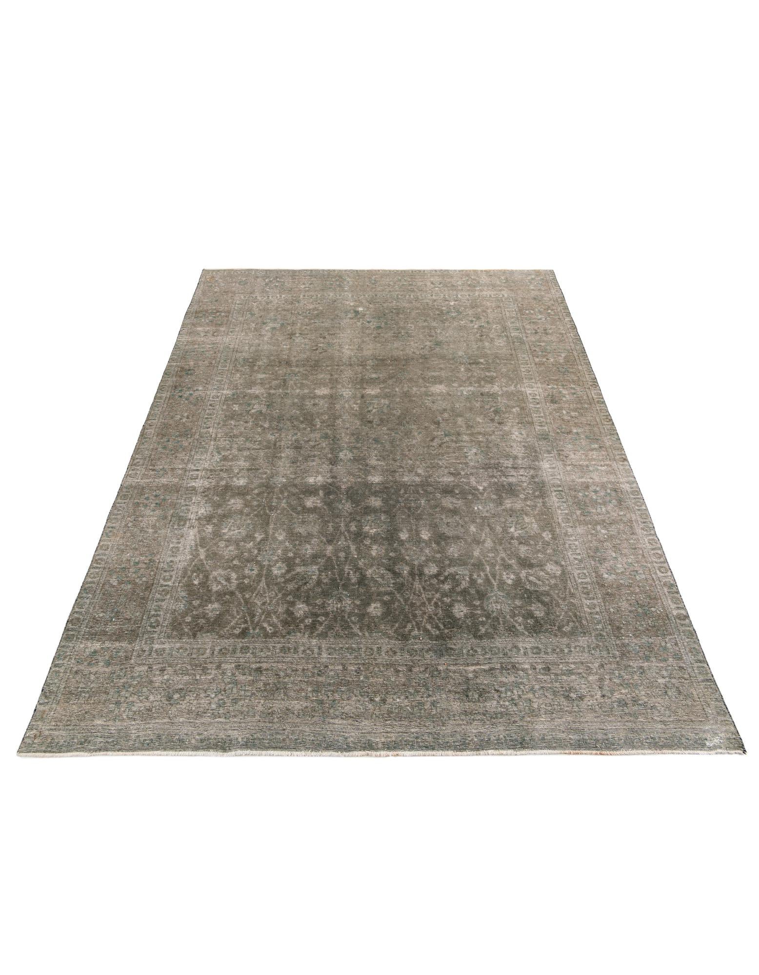 9' 1 x 13' Hand Knotted Ultra Vintage Persian Wool Rug