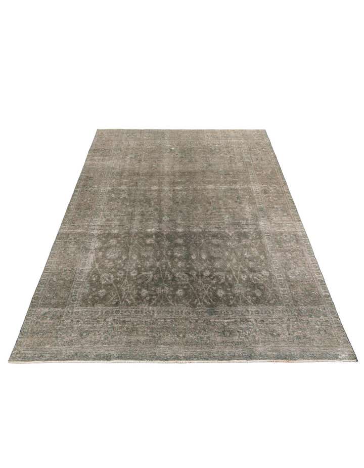 9' 1 x 13' Hand Knotted Ultra Vintage Persian Wool Rug